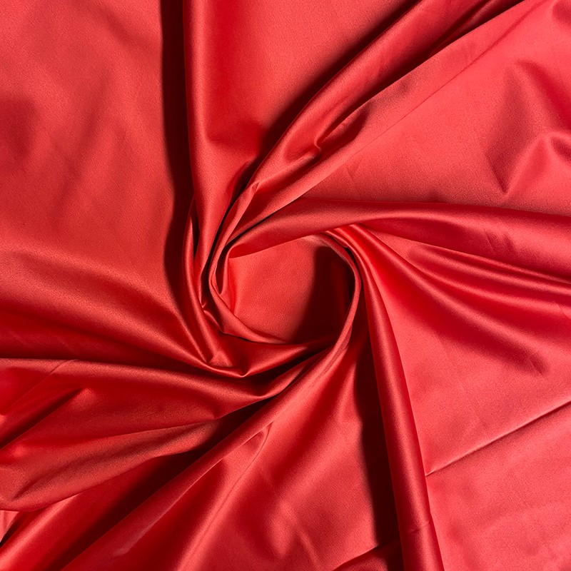 twill bawełniany satynowy czerwony CO1091