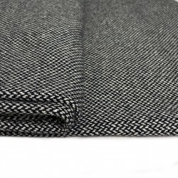 wełna tweed czarno-biały WV0076