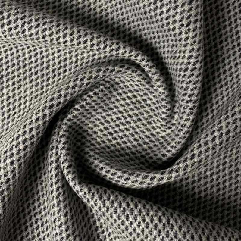 wełna tweed czarno-biały WV0053