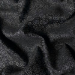 twill bawełniany granatowy w koła CO1307