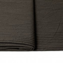 twill bawełniany brązowy w paski CO1553