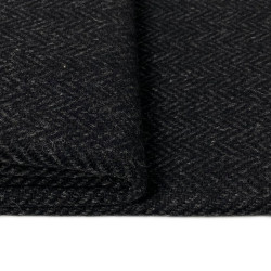 Wełna tweed płaszczowy w czarno-szarą jodełkę WV1834